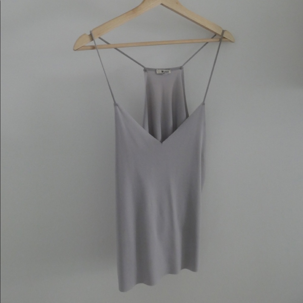 Brandy Melville gray tank top